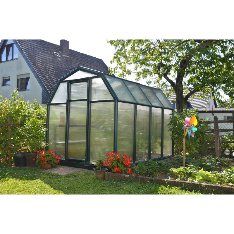 Canopia Eco Grow Double Layer Polycarbonate Garden Greenhouse 259X204X198 cm Green