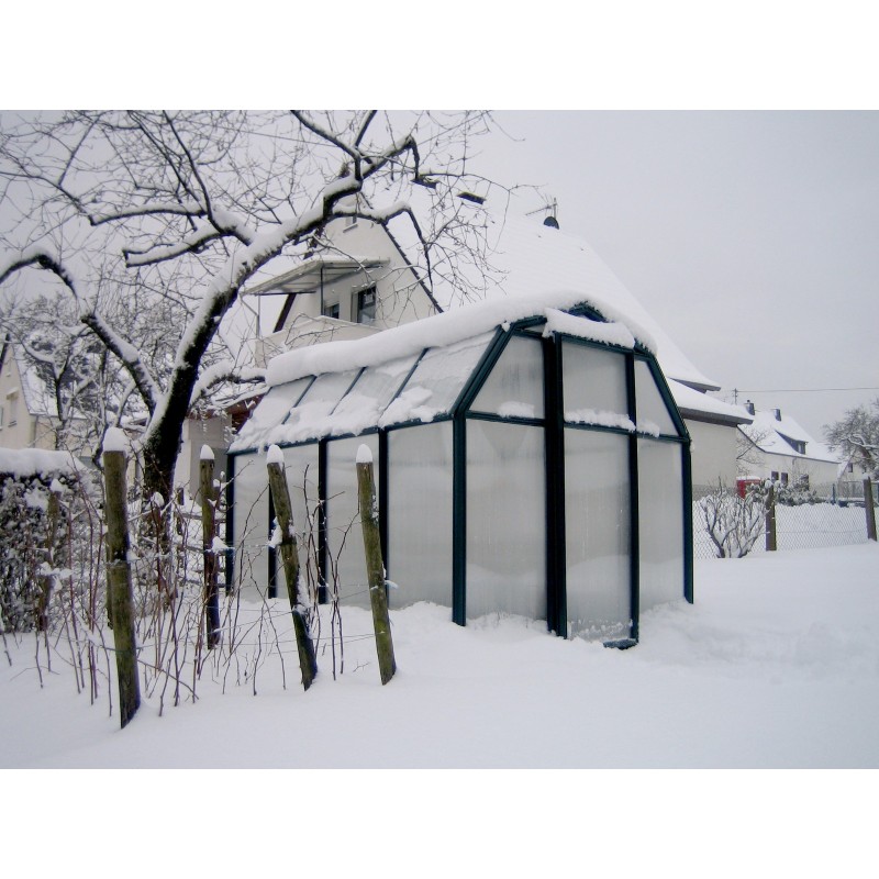 Canopia Eco Grow Double Layer Polycarbonate Garden Greenhouse 259X204X198 cm Green