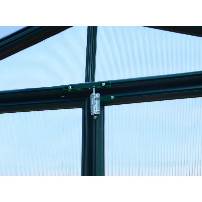 Canopia Hobby Gardener Double Layer Polycarbonate Garden Greenhouse 516X266X208cm Green