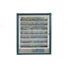 Ventana lateral con lamas para invernadero Canopia - Verde
