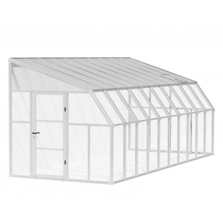 Terraza Canopia Sun Room Policarbonato 2,7x6,3 m Blanco
