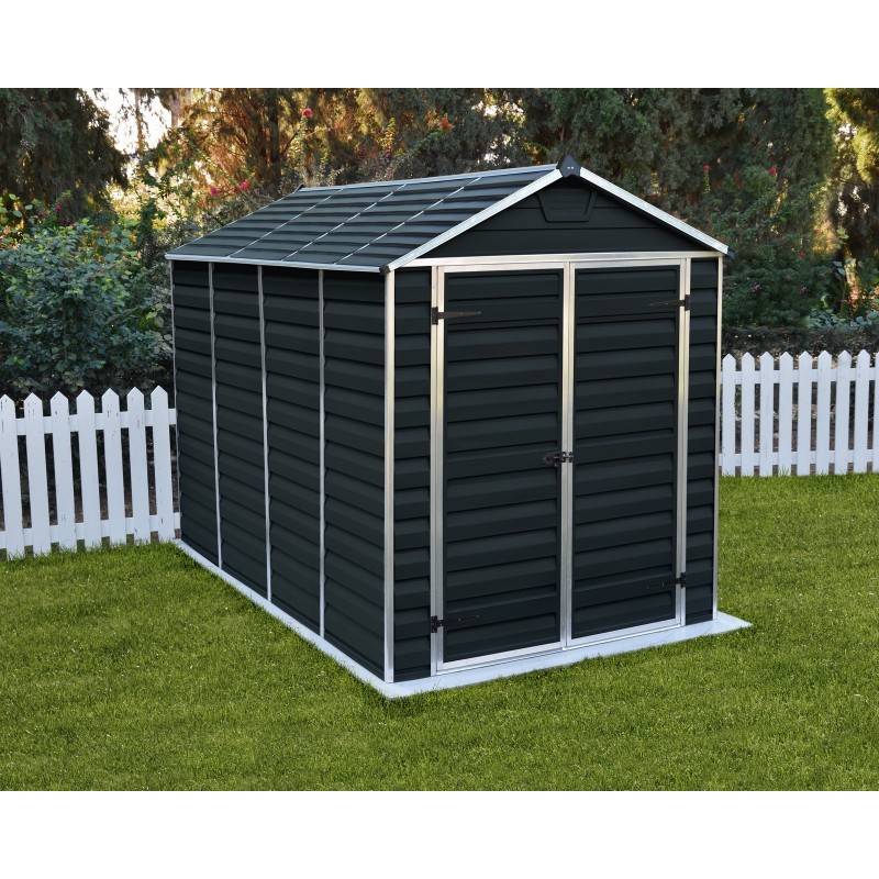 Canopia Skylight Polycarbonate Garden Shed 303X185X217 cm Dark Grey