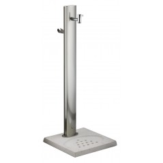Fuente de Columna para Jardín Aquapoint Steel-O Ground Chrome 