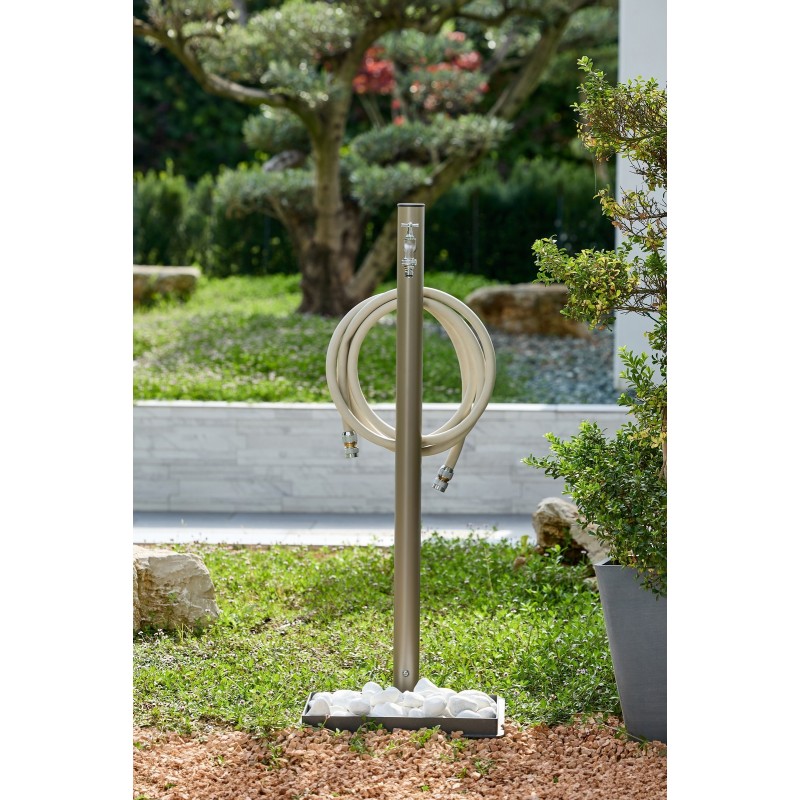 Fuente de Columna para Jardín Aquapoint Loop Ground Gris Paloma