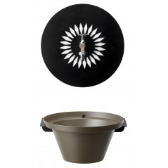 Fuente de Pared Aquapoint Daisy Fountain Gris Paloma