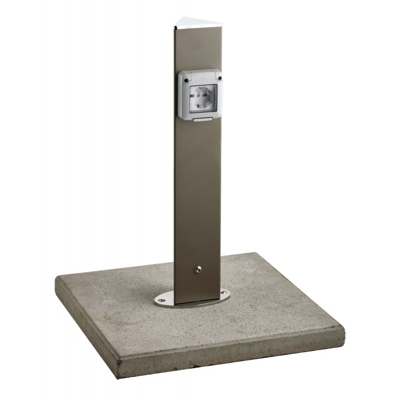 Standard Gray Concrete Base for Ground Aquapoint Fountains