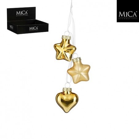 Estrella o corazón dorado. Pieza única.