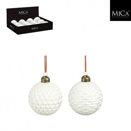 Bola de cristal blanca de 8 cm. Peso individual.