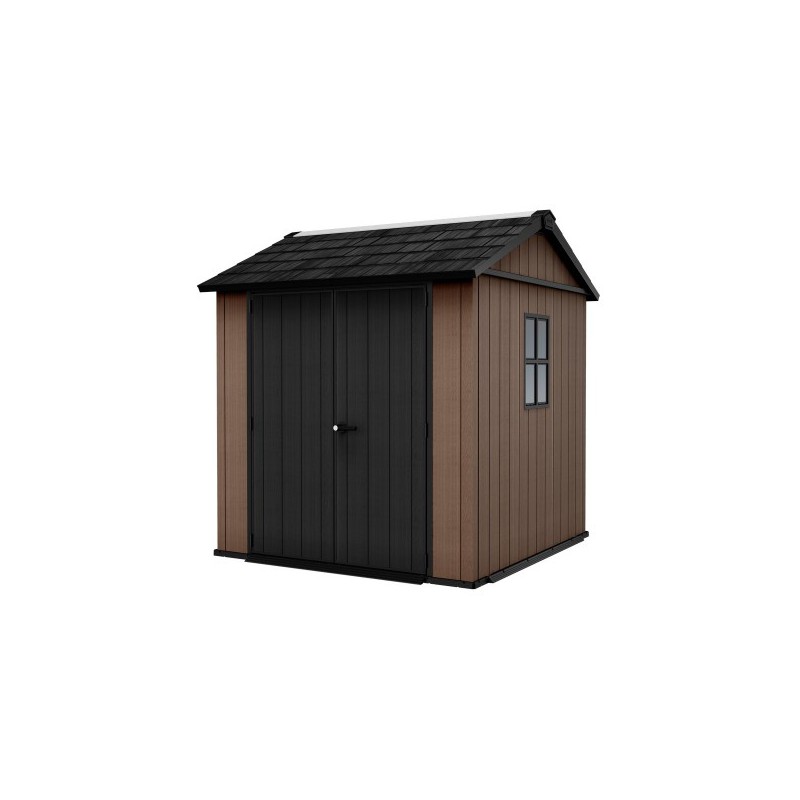 Caseta de jardín Keter de resina NEWTON PLUS 775 - Doble elección de montaje