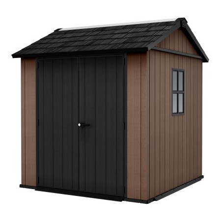 Caseta de jardín Keter de resina NEWTON PLUS 775 - Doble elección de montaje