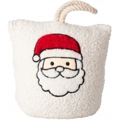 Tope de puerta navideño de osito de peluche. Pieza única