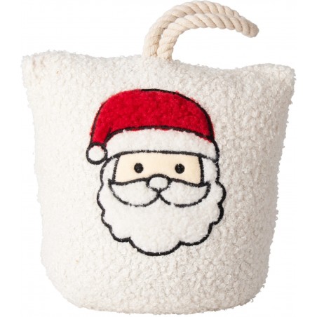 Tope de puerta navideño de osito de peluche. Pieza única