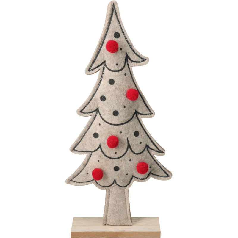 Árbol de Navidad de fieltro de 34 cm, pieza única Árbol de Navidad de fieltro de 34 cm, pieza única