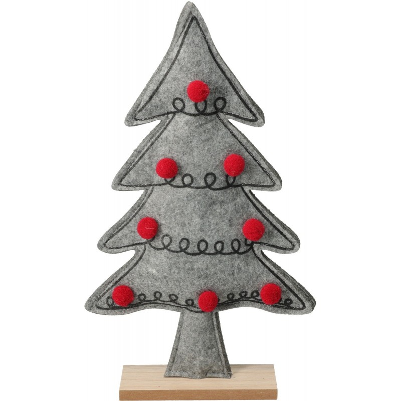 Árbol de Navidad de fieltro de 34 cm, pieza única Árbol de Navidad de fieltro de 34 cm, pieza única