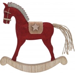 Caballo balancín de 22 cm. Pieza única