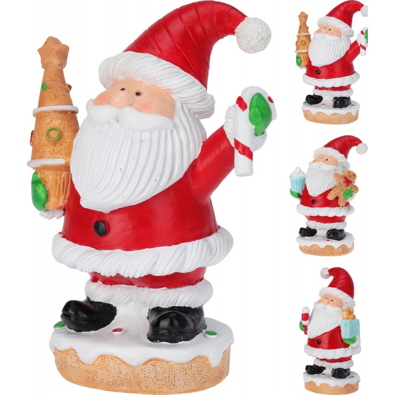 Papá Noel de resina, 10 x 14 cm. Pieza única