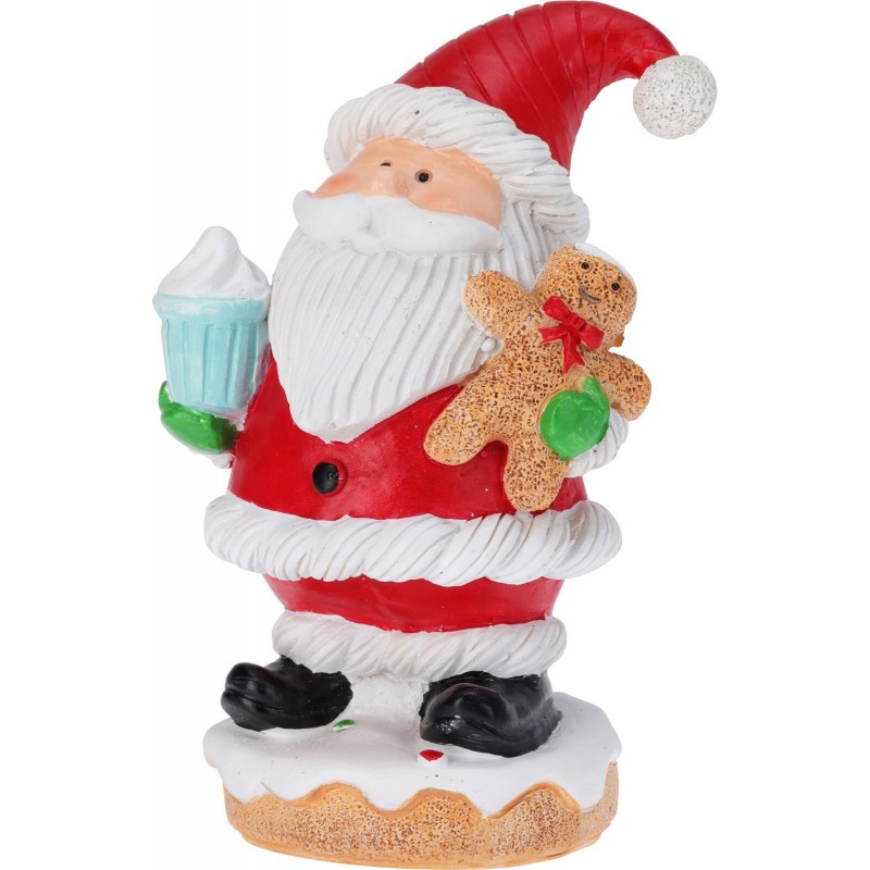 Papá Noel de resina, 10 x 14 cm. Pieza única