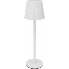 Lámpara de mesa LED recargable 10x36 cm - Blanca