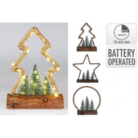 Figura navideña LED recargable de 30 cm. Pieza única