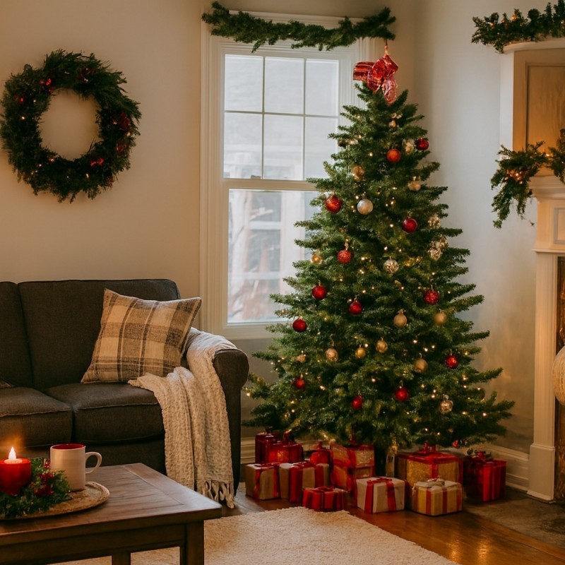 Brampton Green Christmas Tree h215 Ø142cm PE+PVC