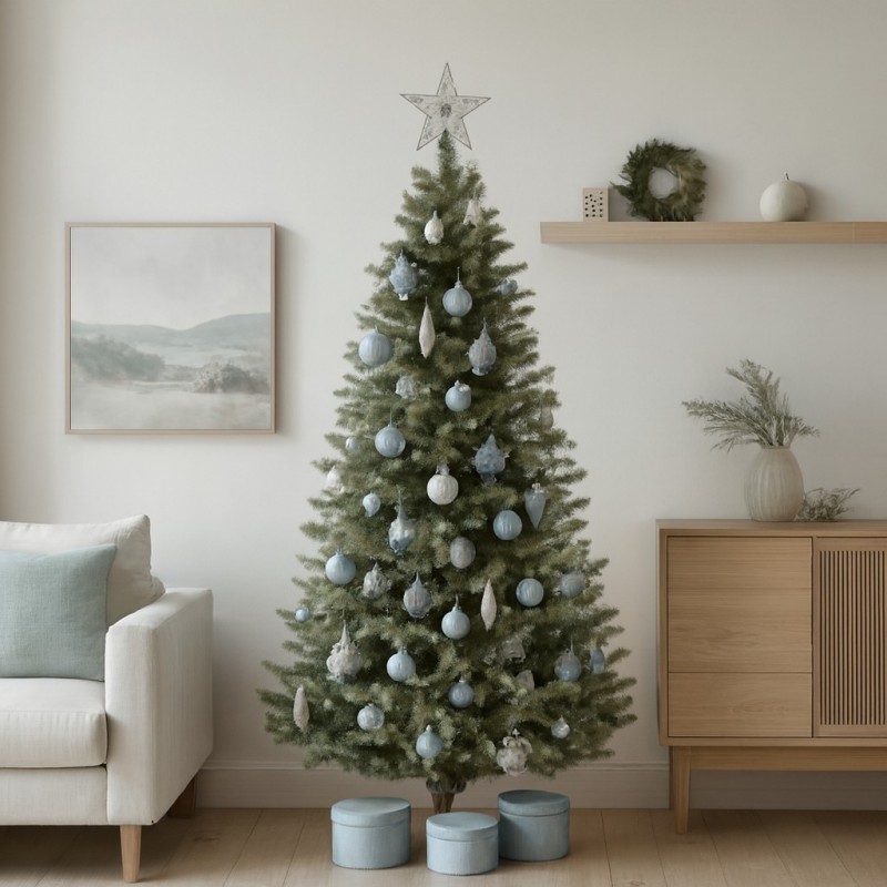 Árbol de Navidad Clive Slim Green h215 Ø114cm PE+PVC Árbol de Navidad Clive Slim Green h215 Ø114cm PE+PVC