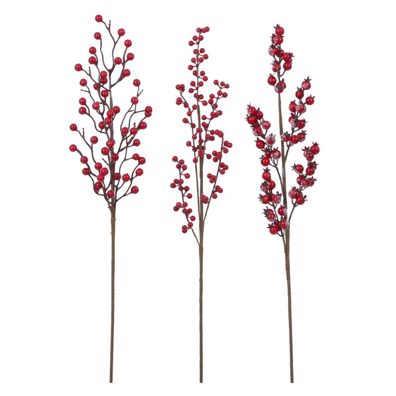 Rama con Frutos Rojos 67 cm. Pieza única.