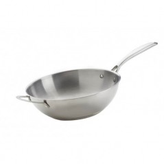 Wok Napoleon de acero inoxidable con asa cód. 70028