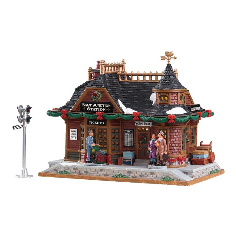 Paquete Lemax North Pole Railway con nieve gratis