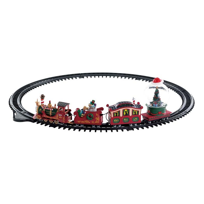 Paquete Lemax North Pole Railway con nieve gratis