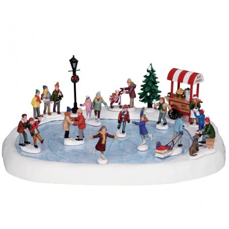 Paquete Lemax Skating con nieve gratis