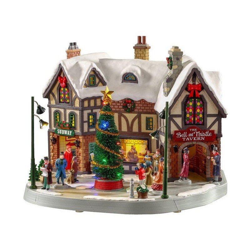 Paquete Deluxe Lemax Victorian con nieve gratis