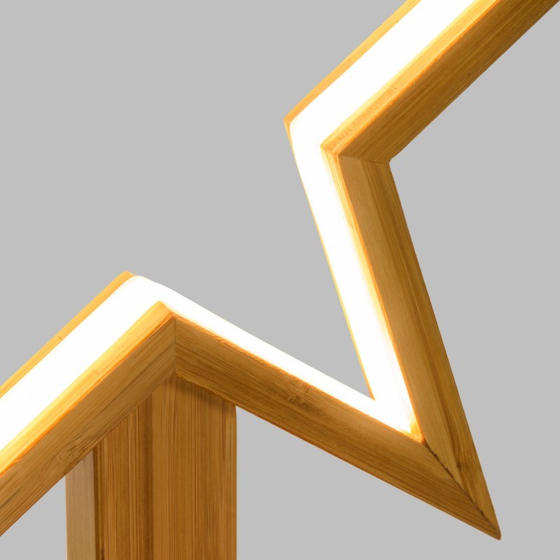 Estrella con Base H35cm LED BLANCO CÁLIDO