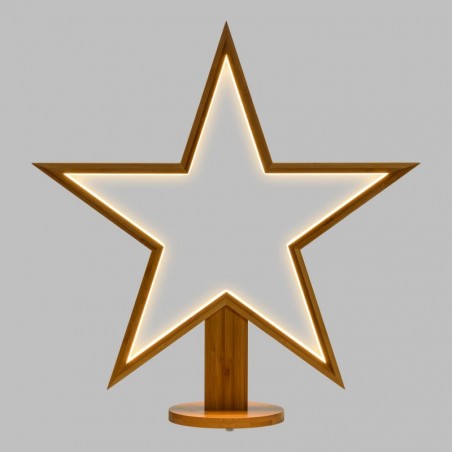 Estrella con Base H55cm LED BLANCO CÁLIDO