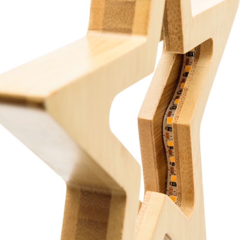 Estrella con Base H25cm LED BLANCO CÁLIDO