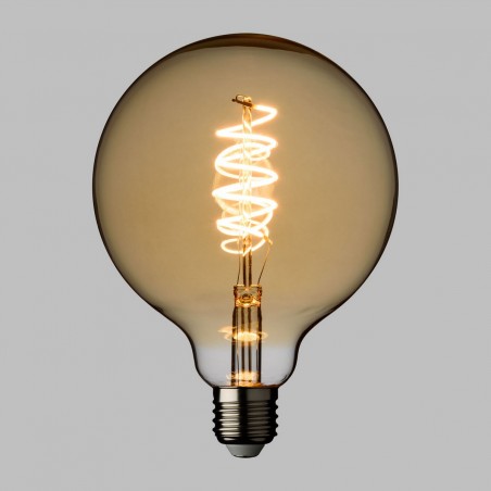 E27 Vintage Globe Ø 125 Warm White 4W Spiral Bulb
