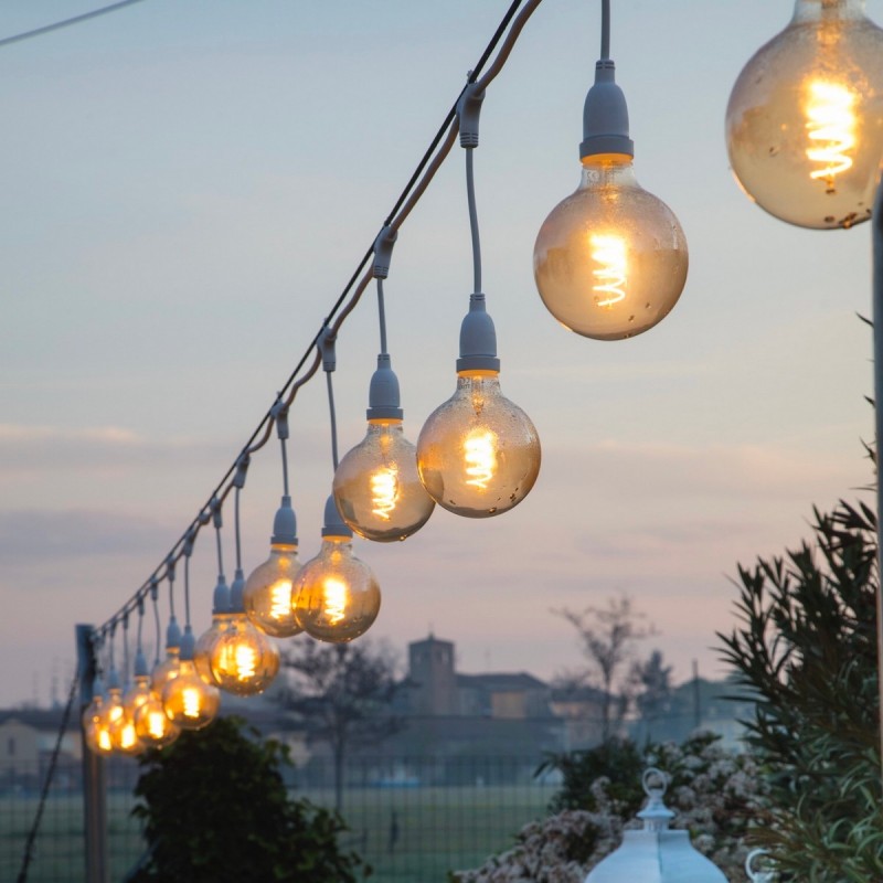 Bombilla Espiral E27 Vintage Retro' Ø 64 Blanco Cálido 4W