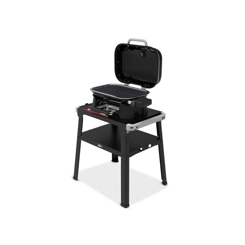 Barbacoa Weber Eléctrica Lumin Compacta con Soporte Negro Cód. 1501653