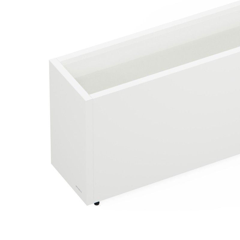 Fioriera Herstera PLANTER 30 in Metallo colore Bianco 100x30x50 cm