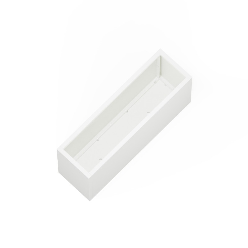 Jardinera Herstera PLANTER 30 de metal color blanco 100x30x50 cm