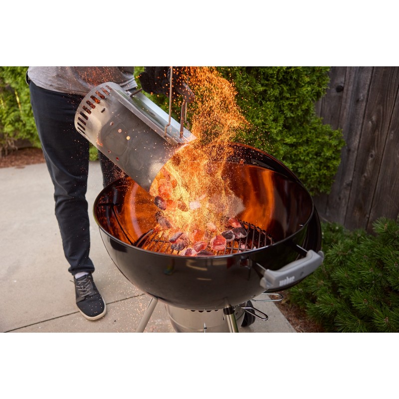 Barbacoa Weber de Carbón Original Kettle Premium Ø 57 cm Negro Cód. 1502210