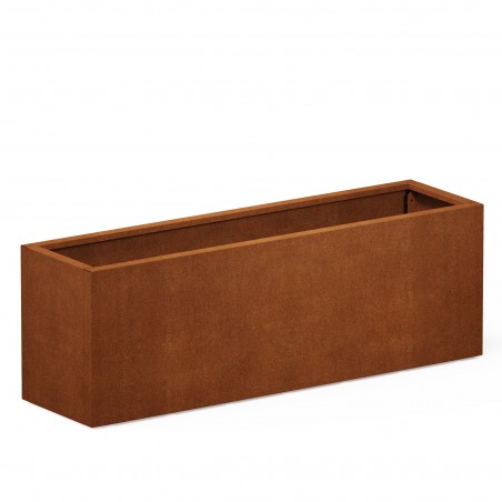 Jardinera Herstera PLANTER 40 de acero corten 150x40x50 cm