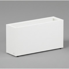 Jardinera Herstera PLANTER 30 de metal color blanco 100x30x50 cm