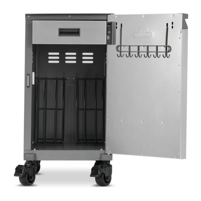 Set de 2 Carros para Barbacoa Napoleon Prestige 500/665 Inox Cód. 68003