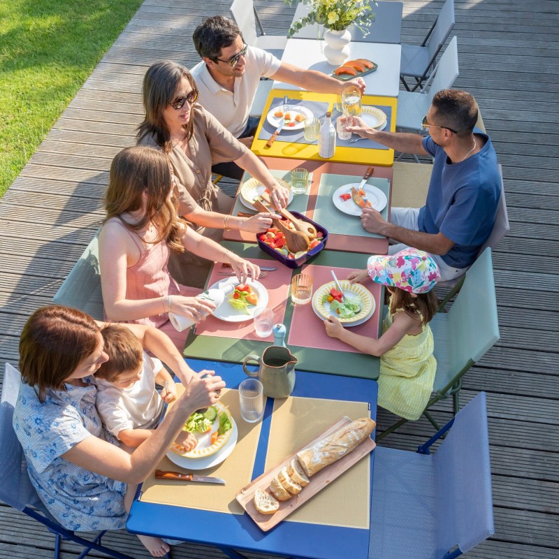 BALCONY Folding Garden Table 70x70 cm LaFuma LFM5357 Honey/Honey