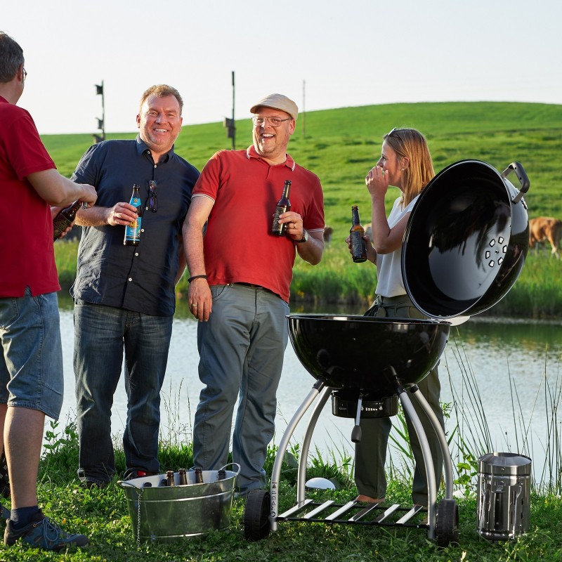 Barbacoa Rösle de carbón Kettle N. 1 SPORT F50 Negro Cód. 250002