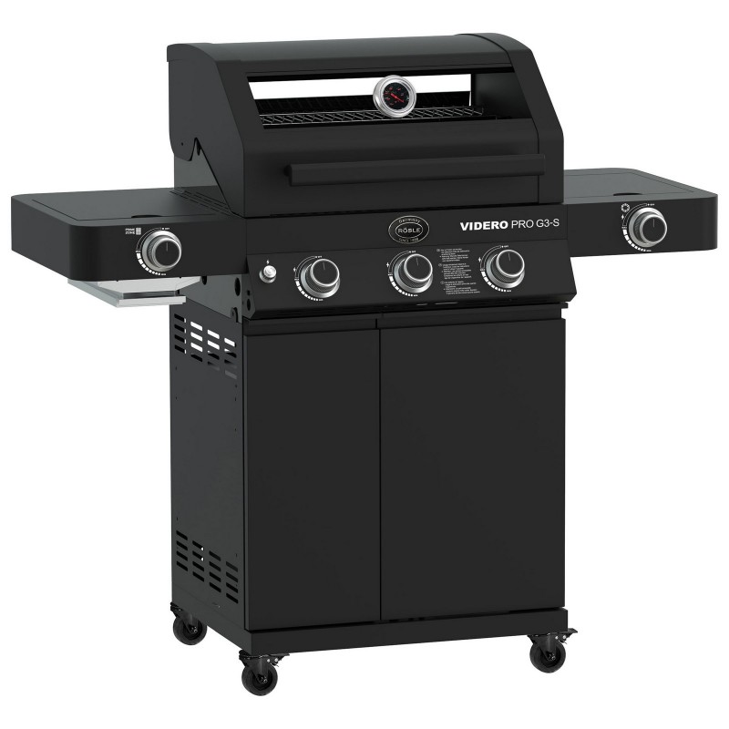Barbacoa Rösle de gas VIDERO PRO G3-S Vario+ Negro Mate Cód. 250576 Barbacoa Rösle de gas VIDERO PRO G3-S Vario+ Negro Mate Cód. 250576