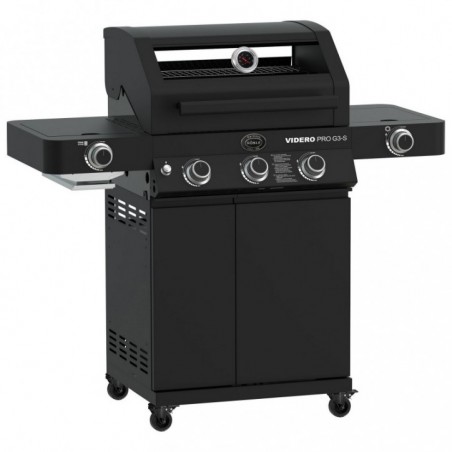 Barbacoa Rösle de gas VIDERO PRO G3-S Vario+ Negro Mate Cód. 250576