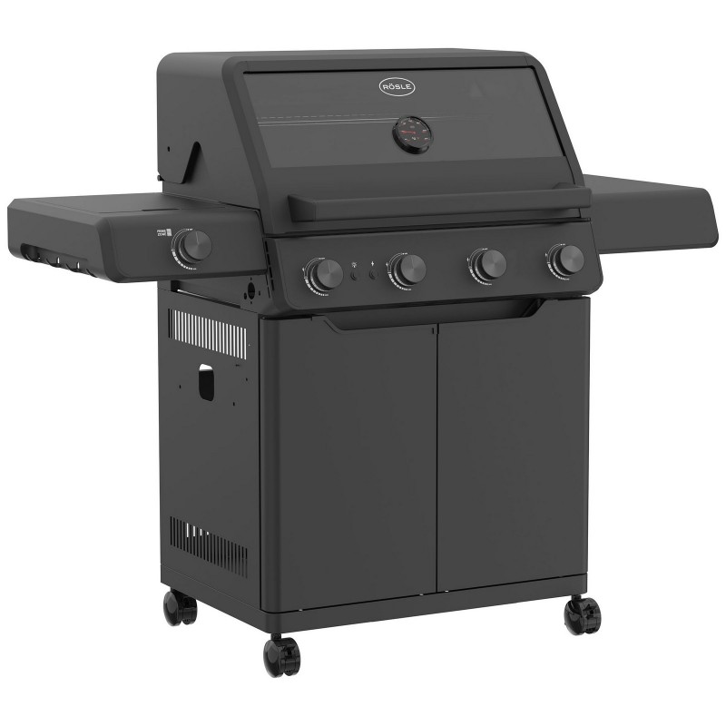 Barbacoa Rösle de gas ALLFLAME Prime 4 Negra Cód. 251056