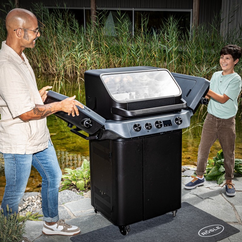 Barbacoa Rösle de gas BLAZEFLAME Master 3 Negra Cód. 251062