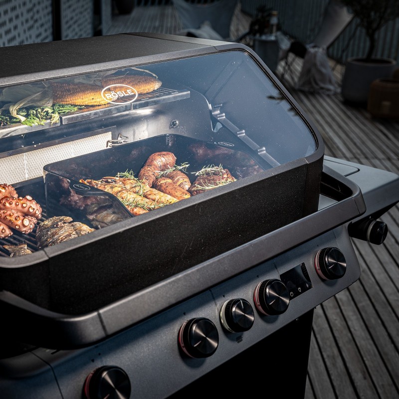 Rösle Gas Barbecue BLAZEFLAME Master 4 Black cod. 251063